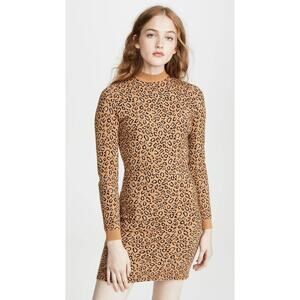 LeRumi Leopard Print Talia Sweater Dress size xs